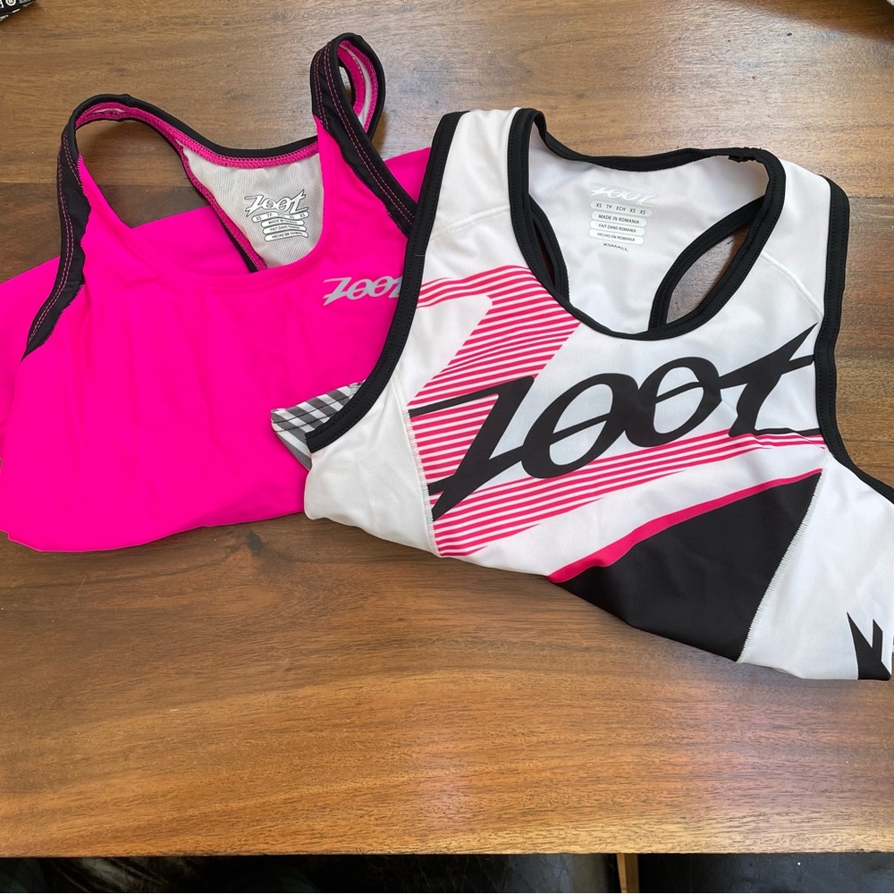 Zoot triathlon tops bundle of 2 size extra small